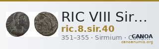 RIC VIII Sirmium 40 — CANOA