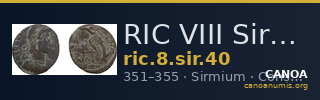 RIC VIII Sirmium 40 — CANOA