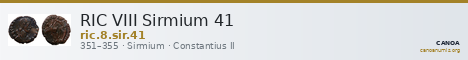 RIC VIII Sirmium 41 — CANOA