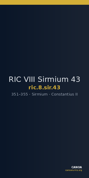 RIC VIII Sirmium 43 — CANOA