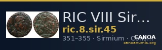 RIC VIII Sirmium 45 — CANOA