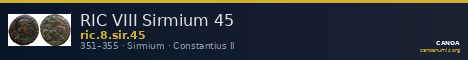 RIC VIII Sirmium 45 — CANOA