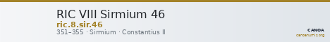 RIC VIII Sirmium 46 — CANOA