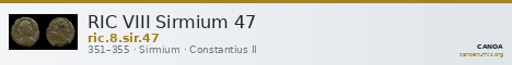 RIC VIII Sirmium 47 — CANOA