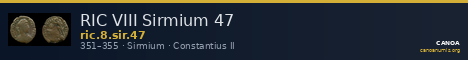 RIC VIII Sirmium 47 — CANOA