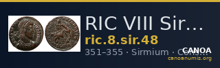 RIC VIII Sirmium 48 — CANOA