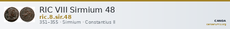 RIC VIII Sirmium 48 — CANOA