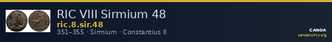 RIC VIII Sirmium 48 — CANOA