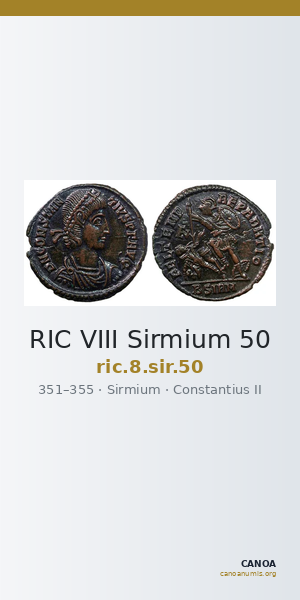 RIC VIII Sirmium 50 — CANOA