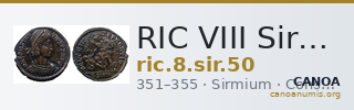 RIC VIII Sirmium 50 — CANOA