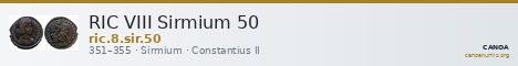 RIC VIII Sirmium 50 — CANOA