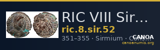 RIC VIII Sirmium 52 — CANOA