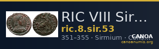 RIC VIII Sirmium 53 — CANOA