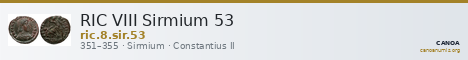 RIC VIII Sirmium 53 — CANOA
