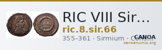 RIC VIII Sirmium 66 — CANOA