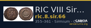 RIC VIII Sirmium 66 — CANOA