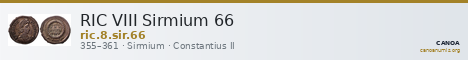 RIC VIII Sirmium 66 — CANOA