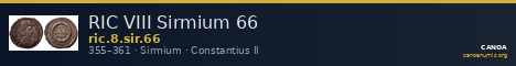 RIC VIII Sirmium 66 — CANOA