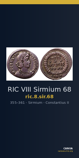 RIC VIII Sirmium 68 — CANOA