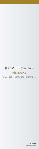 RIC VIII Sirmium 7 — CANOA
