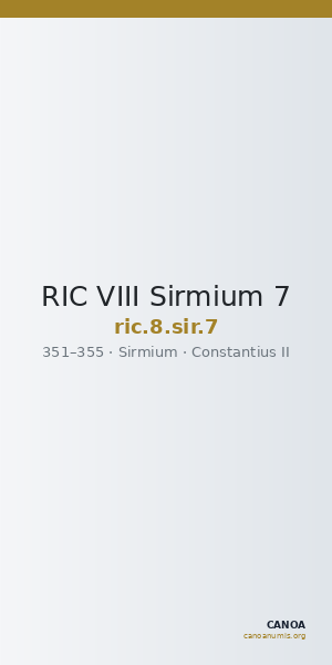 RIC VIII Sirmium 7 — CANOA