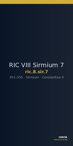RIC VIII Sirmium 7 — CANOA