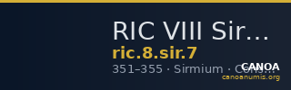 RIC VIII Sirmium 7 — CANOA