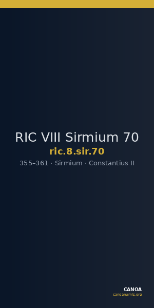 RIC VIII Sirmium 70 — CANOA
