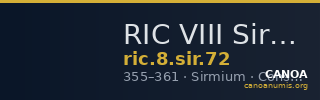 RIC VIII Sirmium 72 — CANOA
