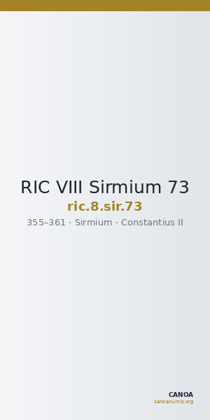 RIC VIII Sirmium 73 — CANOA