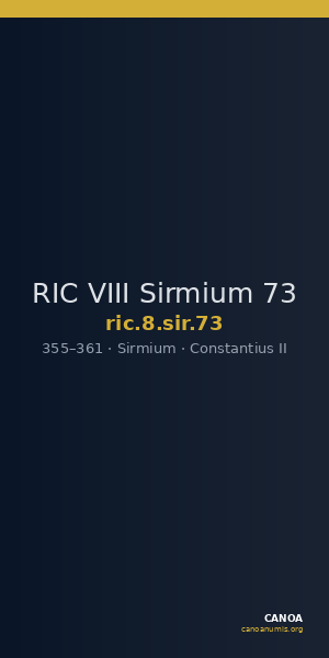 RIC VIII Sirmium 73 — CANOA