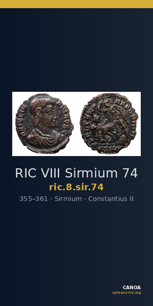 RIC VIII Sirmium 74 — CANOA