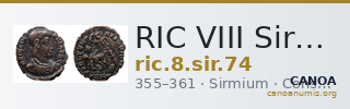 RIC VIII Sirmium 74 — CANOA