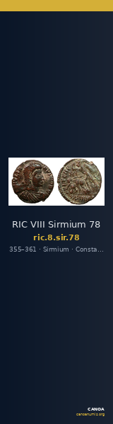 RIC VIII Sirmium 78 — CANOA