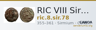 RIC VIII Sirmium 78 — CANOA