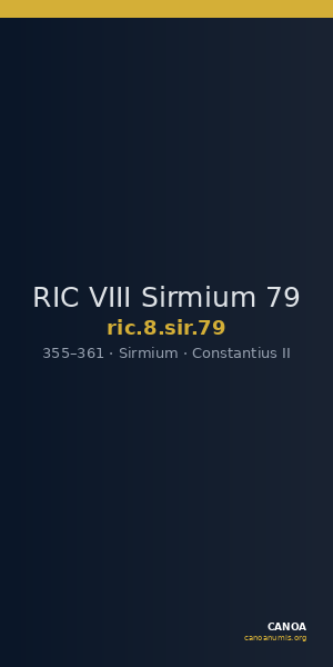RIC VIII Sirmium 79 — CANOA