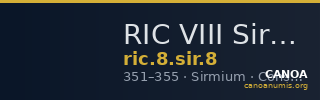 RIC VIII Sirmium 8 — CANOA