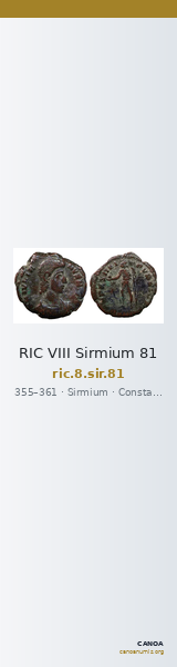 RIC VIII Sirmium 81 — CANOA