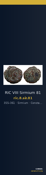 RIC VIII Sirmium 81 — CANOA