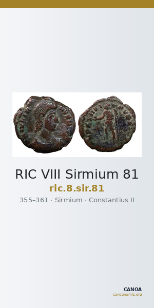 RIC VIII Sirmium 81 — CANOA