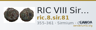 RIC VIII Sirmium 81 — CANOA