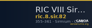 RIC VIII Sirmium 82 — CANOA