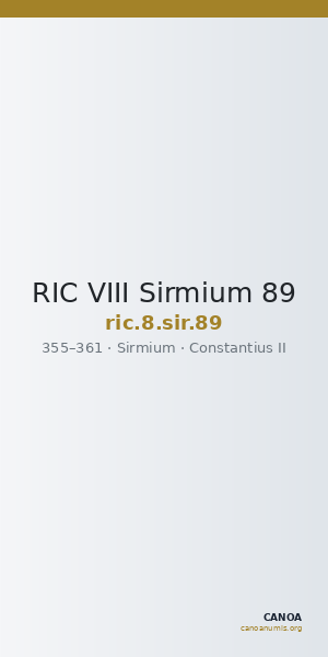 RIC VIII Sirmium 89 — CANOA