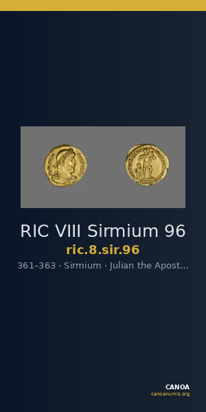RIC VIII Sirmium 96 — CANOA