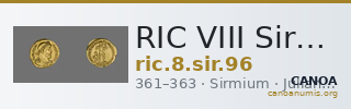 RIC VIII Sirmium 96 — CANOA