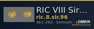 RIC VIII Sirmium 96 — CANOA