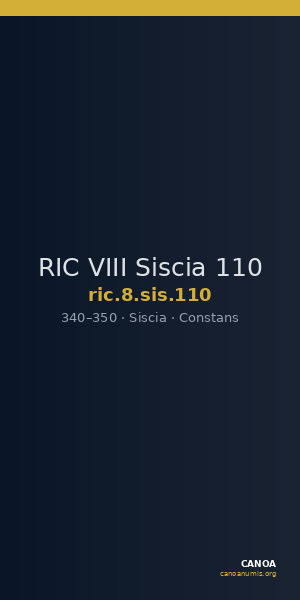 RIC VIII Siscia 110 — CANOA