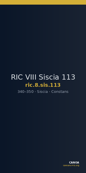 RIC VIII Siscia 113 — CANOA