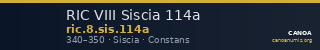 RIC VIII Siscia 114a — CANOA