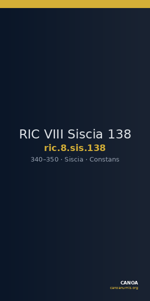 RIC VIII Siscia 138 — CANOA